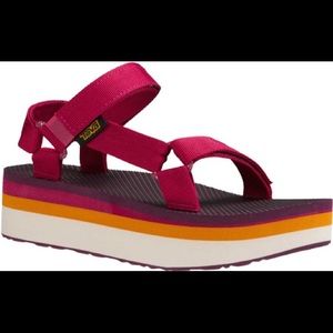 Women Teva Flatform Universal Retro Sandals